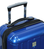 World Traveler Contour 28-Inch Polycarbonate Hardside Expandable Spinner Checked Luggage with TSA Lock - Blue