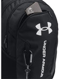 Under Armour Unisex-Adult Hustle 6.0 Backpack, (002) Black/Black/White, One Size Fits Most