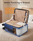 LOVEVOOK Carry On Luggage 20 Inch, Airline Approved Expandable Hard Shell Suitcase with Spinner Wheels, TSA Lock & Cup Holder, Fits Most Overhead Bins