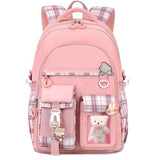 PRLINJSK Girls Backpack,Cute School Backpack for Girls Kids Teens