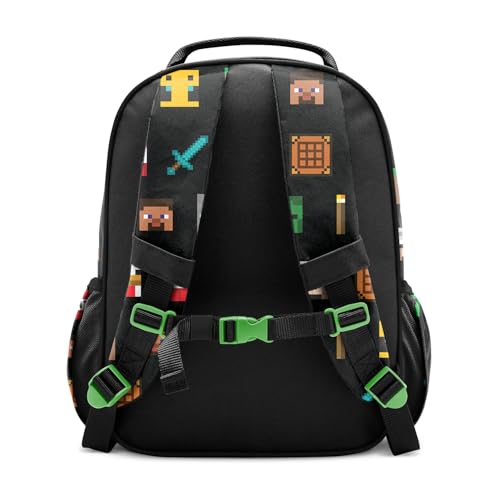 Simple Modern Large Minecraft Kids Backpack for School Girls and Boys | Elementary Backpack for Teen | Fletcher Collection | Kids - 16" tall | Minecraft Mashup