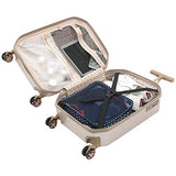 kensie Women's Gemstone Luggage Set, Rose Gold, 2 Piece Set (28"/20")