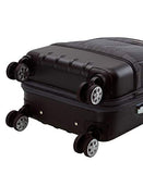 Rockland Milan Hybrid Spinner Wheel Luggage set, Grey, 3-Piece Set (20/24/28), Brown (F136-BROWN)