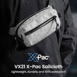 tomtoc 3.5L X-Pac Sling Bag with RFID Blocking Crossbody Pack for Men Women