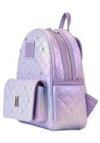 Loungefly BTS Logo Iridescent Purple Mini Backpack