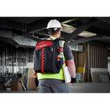 48-22-8202 Tool Backpack for Milwaukee 22-Pocket Low-Profile Backpack Length 7.87 in Width 11.80 in Height 19.6 in - Black