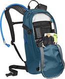 CamelBak M.U.L.E. 12 Mountain Bike Hydration Pack with 100oz Crux Reservoir, All Day Cooling and Smart Storage for Trail Riding, Moroccan Blue/Black