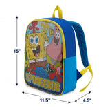Nickelodeon Spongebob Squarepants Toddler Boy Backpack for Kids - Toddler Backpack with Padded Straps & Zip Compartment Little Kids - 15"