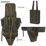 MT Military Hunting Rucksack with Detachable Carry System – 77L Backpack with Aluminum External Frame for Camping, Hunting
