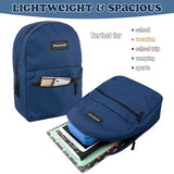 Trail maker Classic 17 inch Backpacks with Adjustable Padded Straps | School Backpacks for Girls, Boys (Navy)