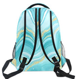 Wamika Turquoise Tie Dye Backpack Green Blue Marble School Backpacks Preschool Book Bag