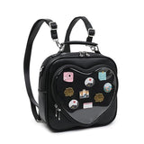 Kawaii Ita Purse Pin Display Crossbody Backpack For Anime Hobbyists