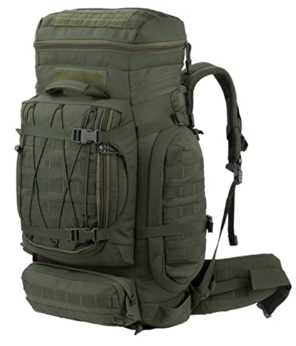 XMILPAX Large Internal Frame Backpack Tactical MOLLE Pack for Camping Backpacking Hunting Bushcraft Adventure 70L…