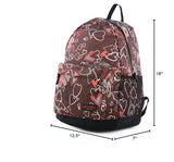 Olympia U.S.A. Bravo 17.5 Backpack, Heart Brown, One Size