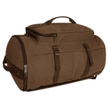 Rothco Convertible Canvas Duffle Backpack – Outdoor Camping Weekend Travel Bag 30L, Brown