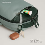Troubadour Apex 4.0 Compact - 16L Premium Laptop Backpack - Ergonomic & Water Resistant - Designed for Work and Travel - Green Smoke