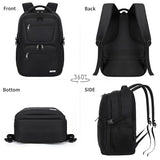BICPSRO Black backpack for school, School Backpack for boys teens, Backpacks for men, College high middle school bookbag Fits15.6 Inch Laptop with Reinforced Straps, Boys backpack, Book bag