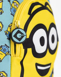 Minions Dave Boys Blue Yellow Backpack Rucksack Adjustable Straps Character Print School Sports Bag Organised Storage