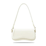 Zengmei Shoulder bag, Designer Bag, Saddle Purse for Women Female Girl (7-White saddle)