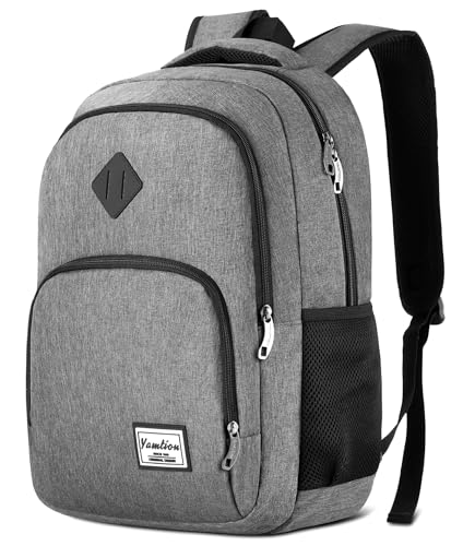 YAMTION Backpack for Men and Women,School Bookbag for Teenager,15.6 inch Laptop Bookbag with USB Charging port for Business Work College Travel Trip
