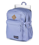 JanSport Main Campus FX Backpack - Travel or Work Bag w 15-Inch Laptop Pack with Leather Trim, Lavender Ash