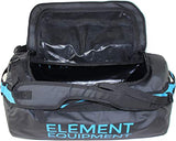 Element Equipment Trailhead Duffel Bag Shoulder Straps Waterproof Black/Blue Medium