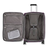 Samsonite Carry-On Soft-Sided Expandable 21-Inch Element Suitcase: Airline Approved for Most Major Airlines, Durable, 360° Spinner Wheels, Adjustable Handle, 2 Front & Side Pocket- Purple