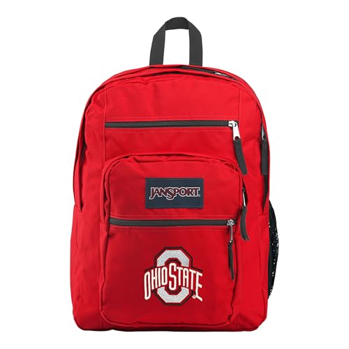 JanSport NCAA Officially Licensed Backpack, Ohio State Buckeyes, Big Student with Padded 15-Inch Laptop Sleeve, 2 Compartment Computer | Backpacks4Less