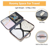 Taygeer Backpack for Women, College Backpack with Laptop Compartment & Shoe Pouch, 35l Travel Laptop Mochila Carry On Luggage, Airline Approved Personal Item Bag For Weekender Gym Hiking, Khaki White