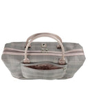 London Fog Brentwood IV 20" Drop Bottom Duffel, Rose Charcoal