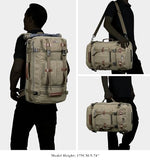 WITZMAN Canvas Backpack Vintage Travel Backpack Large Laptop Bags Convertible Shoulder Rucksack Canvas Sling Bag Sling Backpack Crossbody Chest Bag