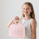 Bluboon Teen Girls School Backpack Kids Bookbag Set with Lunch Box Pencil Case Travel Laptop Backpack Casual Daypacks (Pink bow tie)