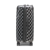 KARL LAGERFELD Paris Unisex Luggage Suitcase,Black/Grey,Medium