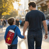 RRISETAG Shield Backpack Anime Accessories Cosplay Backpack Manga Multi Purpose Bag Stylish Ideal Gift for Anime Fans (Red Shoulder Bag)
