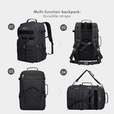 WITZMAN Carry On Travel Backpack for Men Large Convertible 45L Nylon Backpack 3 in 1 Bag and Toiletry Bag Large Hanging Multi-organization Bathroom Bag