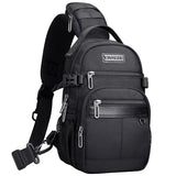 WITZMAN Sling Bag for Men Casula Crossbody Bag with Shoulder Strap Pocket
