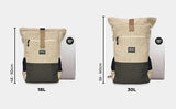 8000Kicks Everyday Hemp Backpack - Lightweight and Weatherproof Backpack for Work and Travel with Anti-theft pocket and Spacious Interior (Beige)