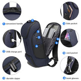 BANGE Business Laptop Smart backpack Can Hold 15.6 Inch Laptop Commute Backpack Carry on bag for men and women (Blue)