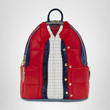 Loungefly Universal: Back to the Future - Marty McFly - Cosplay Mini Backpack with Zipper Charm - Collectible Bags
