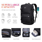 WITZMAN Carry on Travel Backpack for Men Women Laptop Backpack with USB Charging Port Airline Approved and Crossbody Bags Shoulder Bag Lightweight Casual Messenger Bag