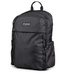 JanSport Venture Daypack – Travel Pack With Large Main Compartment, Padded Laptop Sleeve, Dual Water Bottle Pockets, and Attachment Buckles, Black