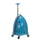 Rockland Jr. Kids' My First Hardside Spinner Luggage,Telescoping Handles, Shark, Carry-On 19-Inch