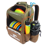 Disc Golf Bag, Durable Disc Golf Backpack Holds 22+ Discs, Large Capacity with Multiple Storage Pockets