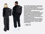 WOLFpak 35L Athletic Gym Backpack (Polar White) Durable 1000D Waterproof Oxford Material with MOLLE Webbing, Laptop Pocket & Dual Cup Holders, Durable Fitness/Travel/Military Daypack