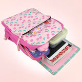 Trail maker Fun School Backpack for Elementary Middle School Girls and Boys | 17 Inch Printed Backpacks for School Kids, Travel (Cheerful Cherries)