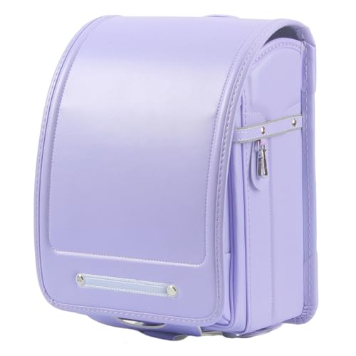 Star-Wind Ransel Randoseru automatic Japanese School bags for boys girls Senior PU leather light weight Rain Cover