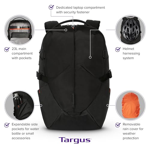 Targus – 15-16” Terra EcoSmart Laptop Backpack for Computers up to 15-16” - Multi Compartment Bag for Travel, Professional Use, College, Work - TBB649GL - Black