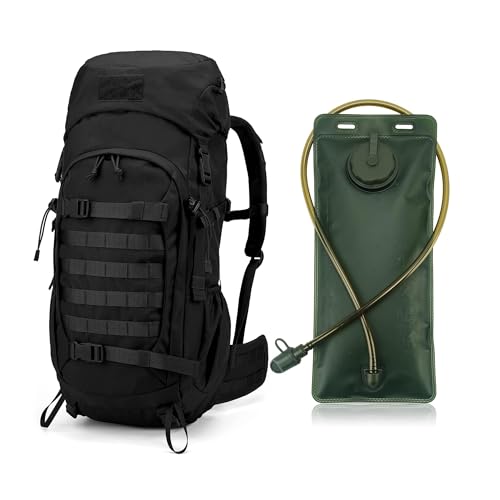 Mardingtop 50L Hiking Backpacking Backpack with Rain Cover+2.5 Liter Hydration Bladder