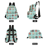 Doughnuts Backpack Purse For Women Lightweight Travel Shoulder Bag Daily Mini Backpack