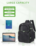 MAY TREE Mesh Backpack, 28L Heavy Duty Large Capacity Beach Bag, Black